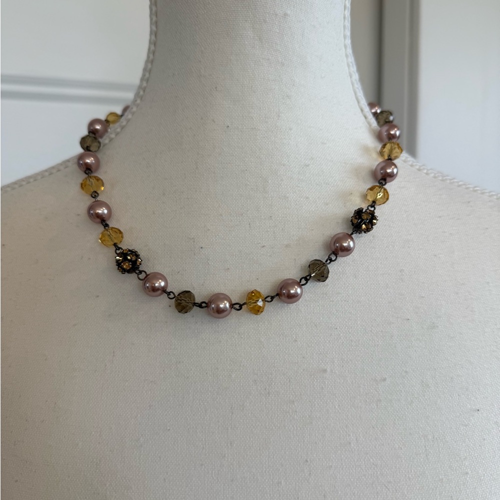 Elegant Pearl and Bead Necklace